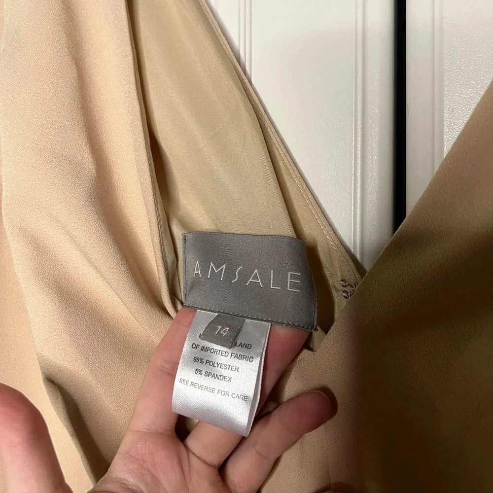 Amsale Viola Crepe Bridesmaid NWT Dress - Picture 7 of 9